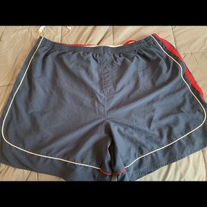 Men’s navy blue swim trunks 3X